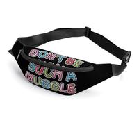 Don't Be Such A Muggle - Riñonera cruzada estampada con correa ajustable para hombres y mujeres, Estilo:, 36*15cm, MHXYZHW
