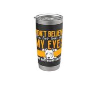Don't Believe The Lies Dog Lovers - Dueño de mascotas Greyhound Racing Vaso térmico de acero inoxidable de doble pared