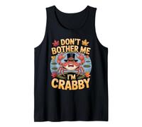 Don't Bother Me I'm Crabby Crustacean Seafood Puns - Camiseta sin Mangas