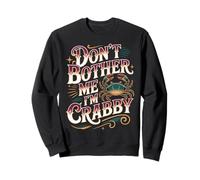 Don't Bother Me I'm Crabby Crustacean Seafood Puns - Sudadera