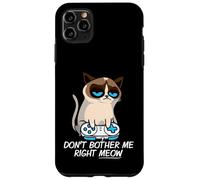 Don't Bother Me Right Meow Funny Sarcastic Gaming Cat Meme Carcasa para iPhone 11 Pro MAX