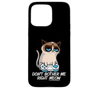 Don't Bother Me Right Meow Funny Sarcastic Gaming Cat Meme Carcasa para iPhone 15 Pro MAX