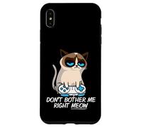 Don't Bother Me Right Meow Funny Sarcastic Gaming Cat Meme Carcasa para iPhone XS MAX