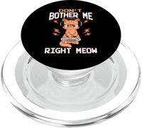 Don't Bother Me Right Meow Gamer Kitty Diseño de Gato PopSockets PopGrip para MagSafe