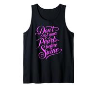 Dont Cast Your Pearls Before Swine Biblia Versículo Escritura Dios Camiseta sin Mangas