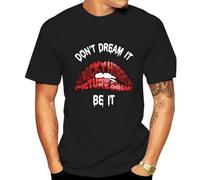 Don't Dream It Be It The Rocky Horror Picture Show Red Lips T-Shirt Black XXL