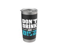 Don't Drink And Dive Funny Scuba Diving Diver For Men Women Vaso térmico de acero inoxidable de doble pared