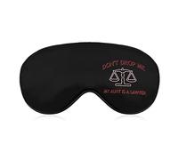 Don't Drop Me My Aunt is A Lawyer Sleep Eye Mask Soft Eye Covers Bloqueo de luces Blindfold con correa ajustable para siesta de viaje