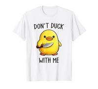 Don't Duck with Me Funny Cute Kawaii Duck Meme Knife Camiseta