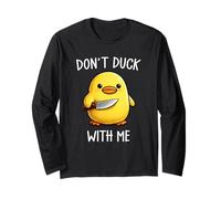 Don't Duck with Me Funny Cute Kawaii Duck Meme Knife Manga Larga