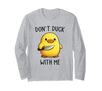 Don't Duck with Me Funny Cute Kawaii Duck Meme Knife Manga Larga