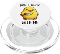Don't Duck with Me Funny Cute Kawaii Duck Meme Knife PopSockets PopGrip para MagSafe