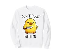 Don't Duck with Me Funny Cute Kawaii Duck Meme Knife Sudadera