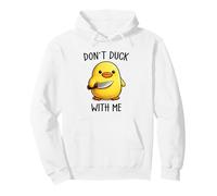 Don't Duck with Me Funny Cute Kawaii Duck Meme Knife Sudadera con Capucha