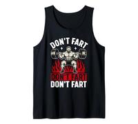 Don't Fart Weightlifting Humor Camiseta sin Mangas