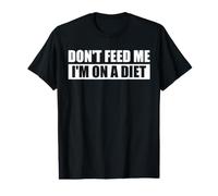 Don't Feed ME/No me Des de Comer, Estoy a Dieta. Camiseta gráfica económica