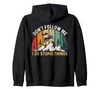 Don't Follow Me I Do Stupid Things Funny Snowmobile Lover Sudadera con Capucha