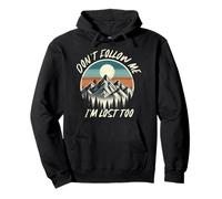 Don't Follow Me I'm Lost Too Senderismo Vintage Mountain Outdoor Sudadera con Capucha
