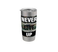 Don't Give Up Illustration Quotes Novelty Graphic Designs Vaso térmico de acero inoxidable de doble pared
