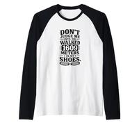 Don't Judge Me Until You've Walked 1609 Meters Funny Metric Camiseta Manga Raglan