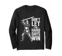 Don't Let The Hard Days Win Inspirational Motivational Quote Manga Larga