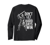 Don't Let The Hard Days Win Inspirational Motivational Quote Manga Larga