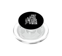 Don't Let The Hard Days Win Inspirational Motivational Quote PopSockets PopGrip para MagSafe