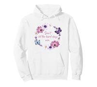 Don't Let The Hard Days Win - Women’s Floral Inspirational Sudadera con Capucha