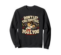 Don't Let The Ponytail Fool You Karate Girls Cinturón Negro Sudadera