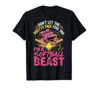 Don't Let The Pretty Face Fool You I'm A Softball Beast Camiseta