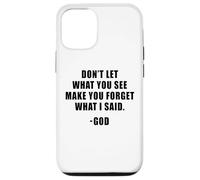 Don't Let What You See: Men & Women Christian Faith Reminder Carcasa para iPhone 12/12 Pro