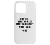 Don't Let What You See: Men & Women Christian Faith Reminder Carcasa para iPhone 14 Pro MAX