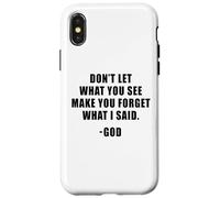 Don't Let What You See: Men & Women Christian Faith Reminder Carcasa para iPhone X/XS