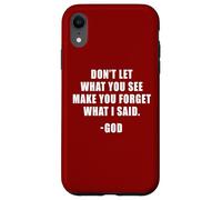 Don't Let What You See: Men & Women Christian Faith Reminder Carcasa para iPhone XR