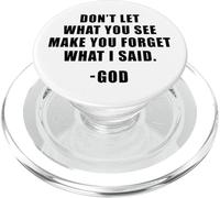 Don't Let What You See: Men & Women Christian Faith Reminder PopSockets PopGrip para MagSafe