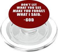 Don't Let What You See: Men & Women Christian Faith Reminder PopSockets PopGrip para MagSafe