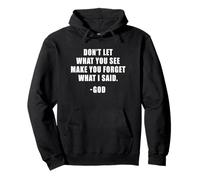 Don't Let What You See: Men & Women Christian Faith Reminder Sudadera con Capucha
