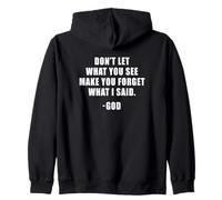 Don't Let What You See: Men & Women Christian Faith Reminder Sudadera con Capucha