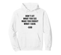 Don't Let What You See: Men & Women Christian Faith Reminder Sudadera con Capucha