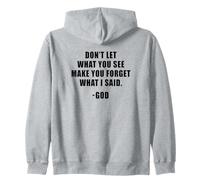 Don't Let What You See: Men & Women Christian Faith Reminder Sudadera con Capucha