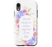 Don't Let What You See - Women Girls Floral Christian Faith Carcasa para iPhone XR