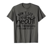 Don't Let Your Heart Troubled - Verso de la Biblia Christian Faith Camiseta