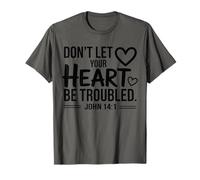 Don't Let Your Heart Troubled- Verso de la Biblia Christian Faith Camiseta