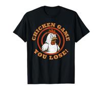 Don't Look Chicken Game You Lose, divertido humor de dibujos animados con pájaros Camiseta