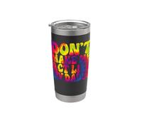 Don't Make Me Act Like My Daddy Funny Tie Dye Día del Padre Vaso térmico de acero inoxidable de doble pared