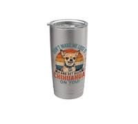 Don't Make Me Lose It Chihuahua Funny Tiny Dog Actitud Vaso térmico de acero inoxidable de doble pared