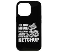 Dont Meddle Affairs Dragon Ketchup Meme Divertido Hombres Mujeres Niños Carcasa para iPhone 13 Pro