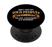 Don't Mees Old People Humor Sarcástico Divertido Diciendo Broma PopSockets PopGrip Adhesivo