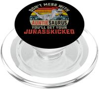 Don't Mess with Auntiesaurus You'Ll Get Jurasskicked Auntie PopSockets PopGrip para MagSafe