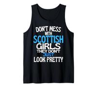 Dont Mess with Pretty Scottish Girls Funny Scotland Cita Camiseta sin Mangas